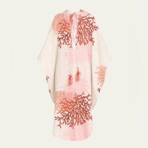 SILVIA TCHERASSI Coral Elea Kaftan Midi Dress *NWT*